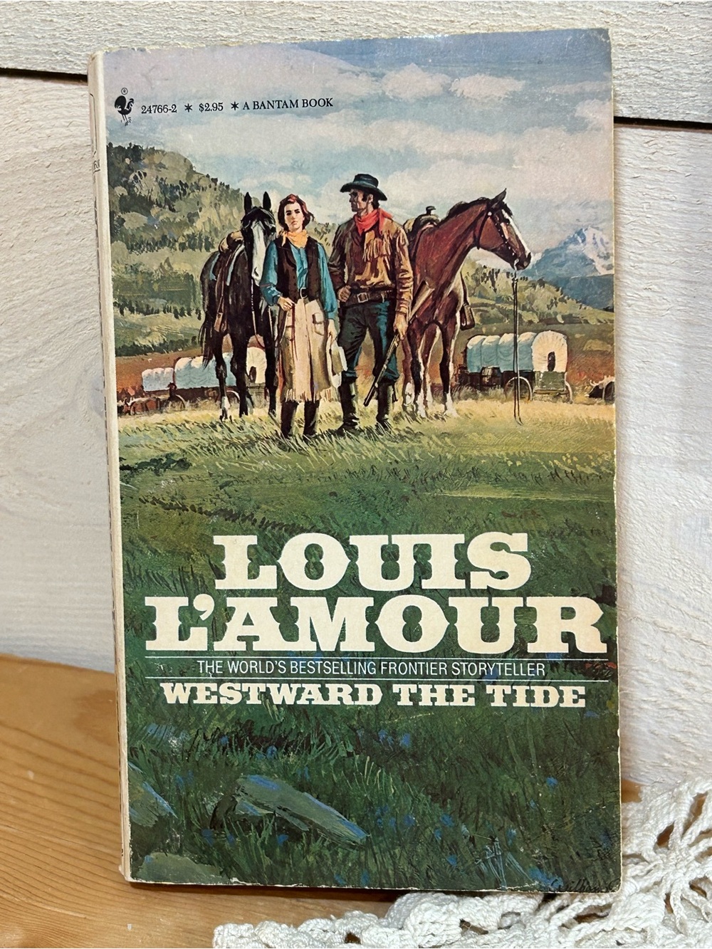 L'Amour Westward the Tide Paperback - Green Cover
